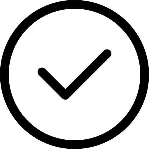 icono de palomita arriba